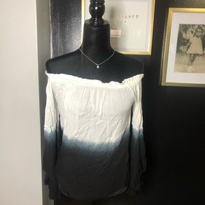 Tie-Dye Off the Shoulder Shirt
